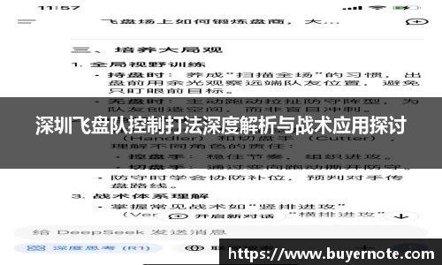 深圳飞盘队控制打法深度解析与战术应用探讨