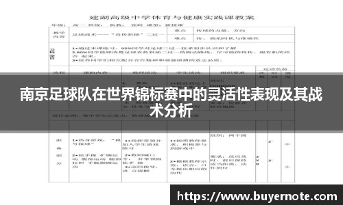 南京足球队在世界锦标赛中的灵活性表现及其战术分析
