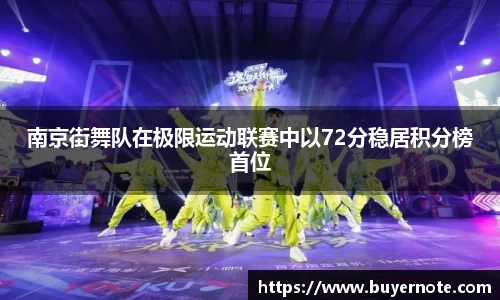 南京街舞队在极限运动联赛中以72分稳居积分榜首位